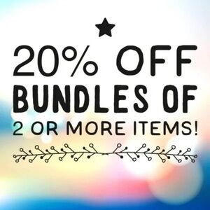 20% Off Bundles Promotion Please Read Description for details!!!